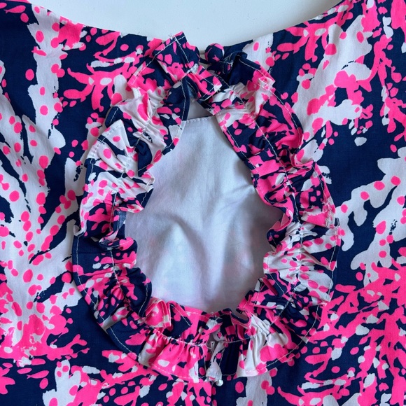 Lily Pulitzer Fiesta Stretch Shift Mini Dress in Nauti Navy Beyond the Sea Sz 00 - Picture 10 of 17